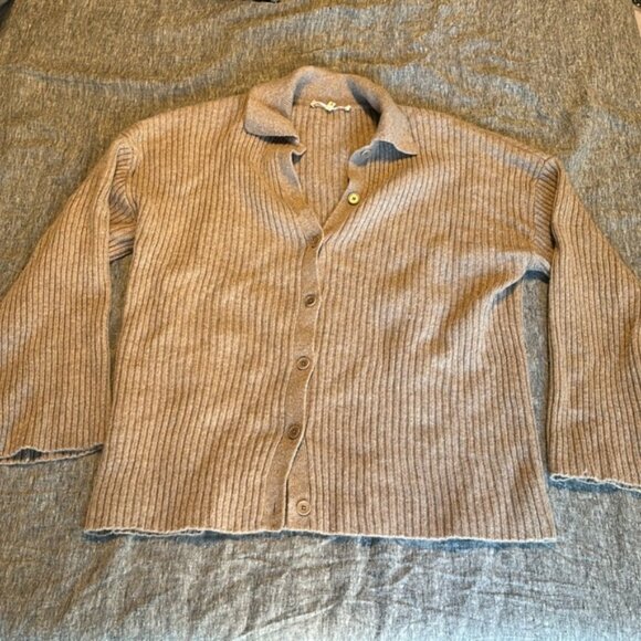 Reformation Fantino Cashmere Collared Cardigan - Picture 5 of 8